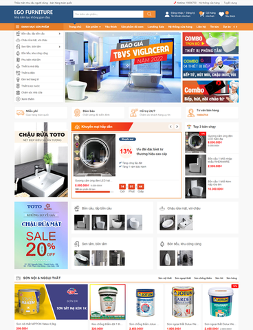 Thiết kế website bán hàng Sapo 6 triệu/năm