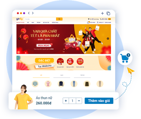 Website bán hàng tự tạo trong 1 ngày 6 triệu/năm
