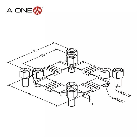 Plate định tâm Inox G A-ONE 3A-400001