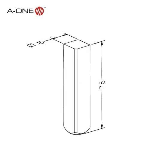 Phôi điện cực vuông A-ONE 3A-300075 | Square 15 Electrode Blank