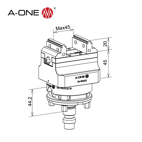 Bộ Ê Tô Tự Định Tâm Xoay A-ONE 3A-110036