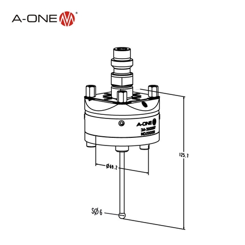 Cảm biến bi Ø6 A-ONE 3A-300007 | Sensor with ball DØ6