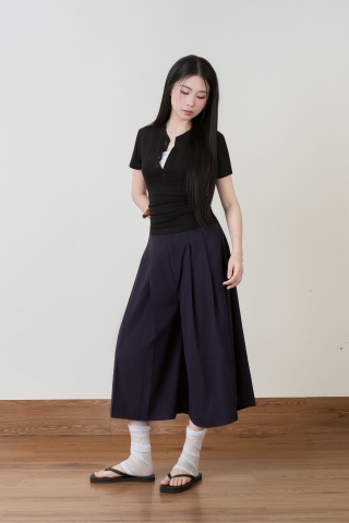 Quần lửng ống rộng bigsize QD05
