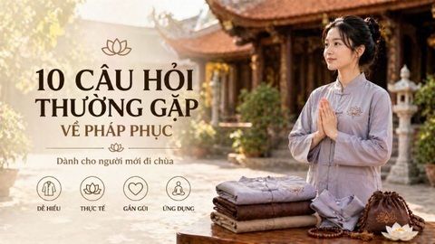 10 câu hỏi thường gặp về pháp phục cho người mới đi chùa