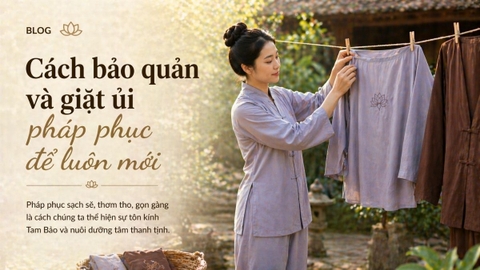 Cách bảo quản và giặt ủi pháp phục để luôn mới, phẳng và bền màu