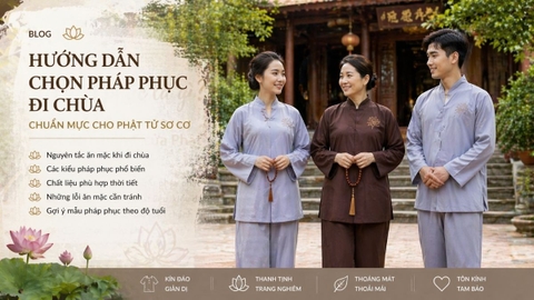 Hướng dẫn chọn pháp phục đi chùa chuẩn mực cho Phật tử mới bắt đầu