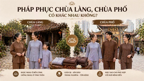 Pháp phục chùa làng, chùa phố: Có khác nhau không?