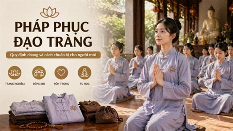 Pháp phục đạo tràng: Quy định chung và cách chuẩn bị cho người mới