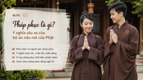 Pháp phục là gì? Ý nghĩa sâu xa của bộ áo nâu nơi cửa Phật