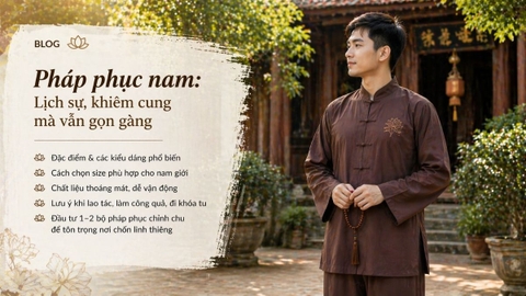 Pháp phục nam: Chọn sao cho lịch sự, gọn gàng mà vẫn trang nghiêm