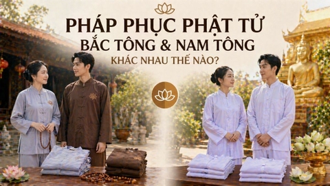 Pháp phục Phật tử Bắc tông và Nam tông khác nhau thế nào?