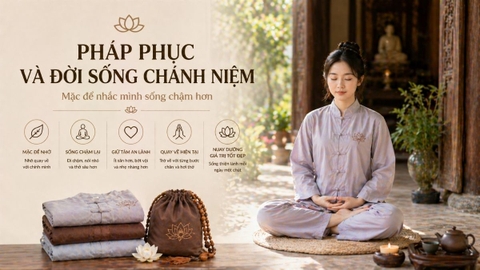 Pháp phục và đời sống chánh niệm: Mặc để nhắc mình sống chậm hơn