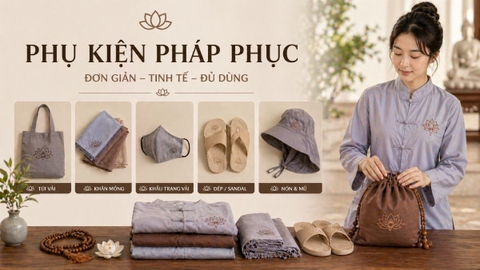 Phụ kiện đi cùng pháp phục: Đơn giản mà tinh tế, đủ dùng mà không phô trương