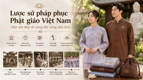 Lược sử pháp phục Phật giáo Việt Nam: Một nét đẹp đi cùng đời sống tâm linh