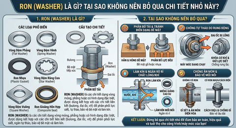 Ron (Washer) Là Gì? Tại Sao Không Nên Bỏ Qua Chi Tiết Nhỏ Này?