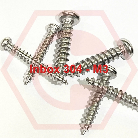 Vít Gỗ Tròn 304 M3 ( đường kính 3mm)