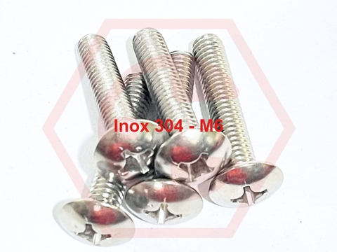 Ốc Dù 304 M6 ( đường kính 6mm)