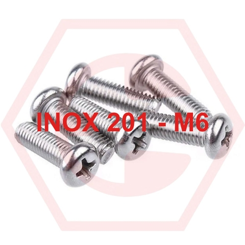 Ốc Tròn 201 M6 ( đường kính 6mm)