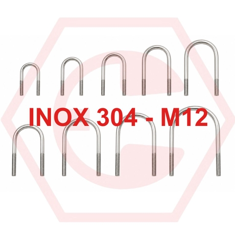 Cùm U 304 M12 ( đường kính 12mm)
