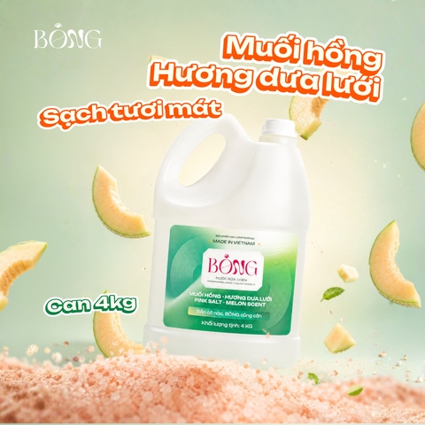 Nước rửa chén BÔNG hương Muối Hồng Dưa Lưới