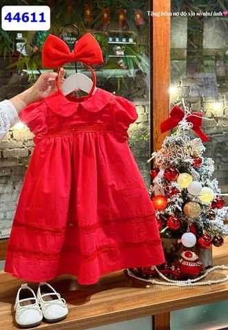 Đầm Sofia đỏ +cài tóc