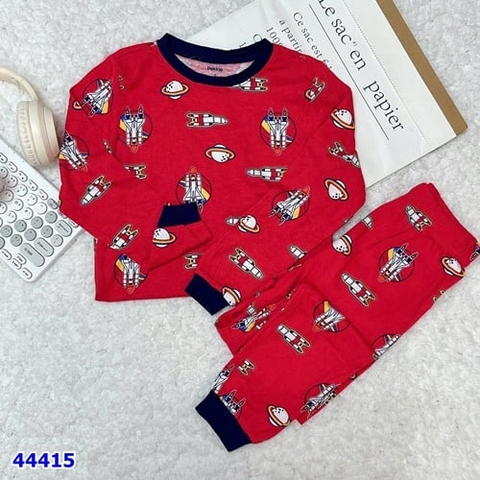 Bộ dài Pekkle đỏ tên lửa - size 2-3y