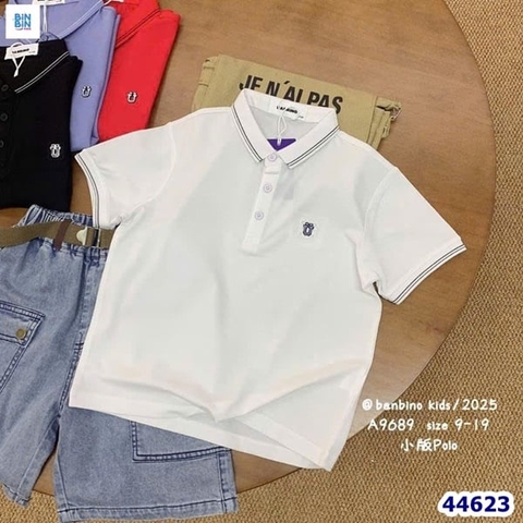 Áo Polo Banbino trắng
