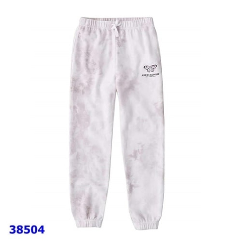 Jogger Abercambie trắng loang - Size 5/6y