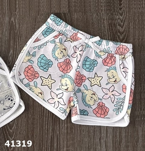 Quần short Disney tím nàng tiên cá - Size 6x