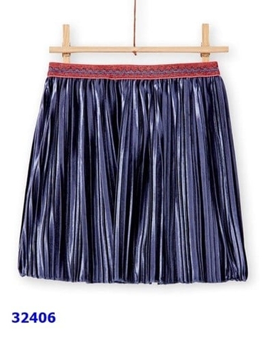 Chân váy Dupareil đai đỏ xanh đen - Size 3y