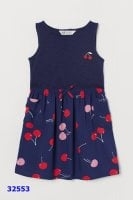 Đầm HM xanh đen chery -size 1/5-2y