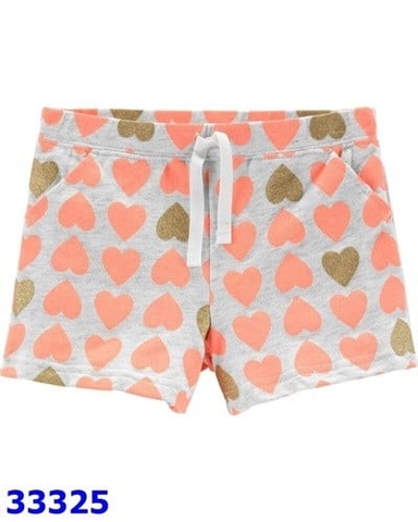 Quần short Carter's xám trái tim - sz 24m