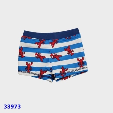 Quần bơi Zeeman xanh sọc trắng tôm - size 2/4y