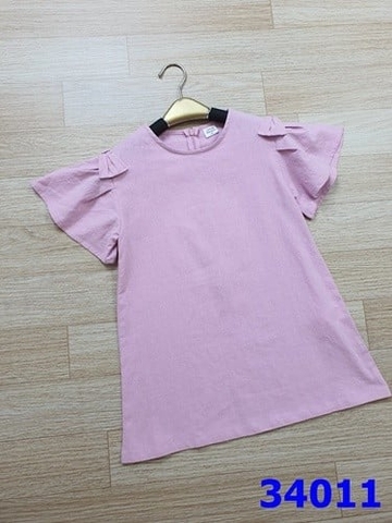 Đầm Little Bobdog tím không túi - size 130