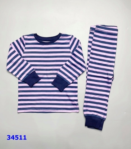 Bộ Next sọc xanh đen tím - size 12-18m