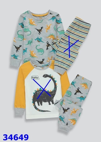 Bộ Matalan xámkhủng long - size 18-23m