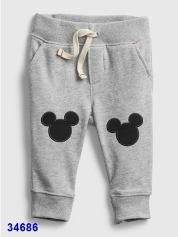 Quần Alibaba xám Mickey- size 18-24m