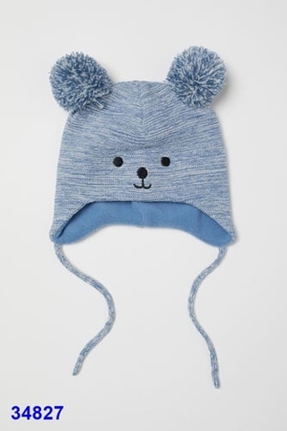 Mũ len H&M gấu xanh - size 0-2m