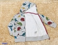 Áo khoác H&M xám khủng long- size 6/8y