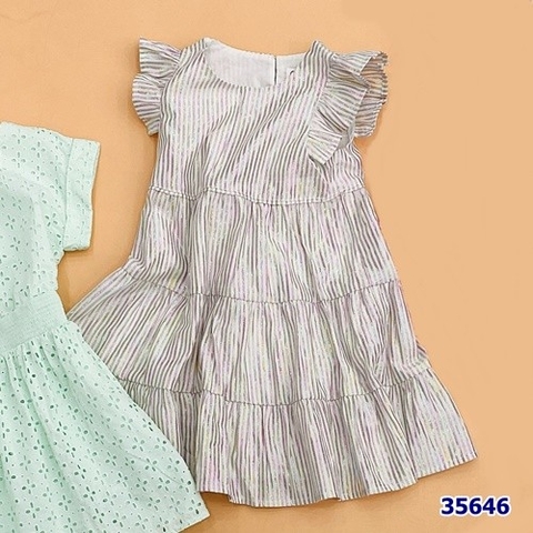 Đầm vải kẻ sọc Cat&Jack - size 4y