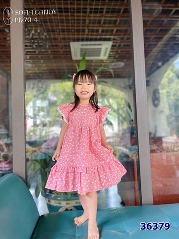 Đầm Sofia hồng hoa nhí - size 8y