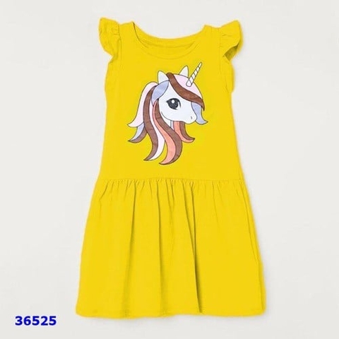 Đầm HM vàng Unicorn - size 12/14y