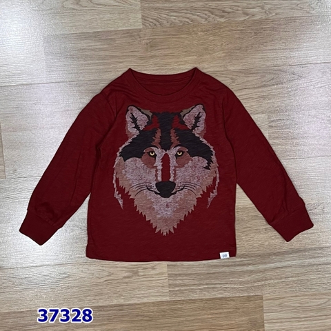 Áo BabyGap đỏ chó sói - size 12-18m