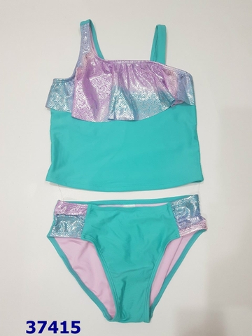 Đồ bơi Cat&Jack xanh hoa văn - size 10-12y