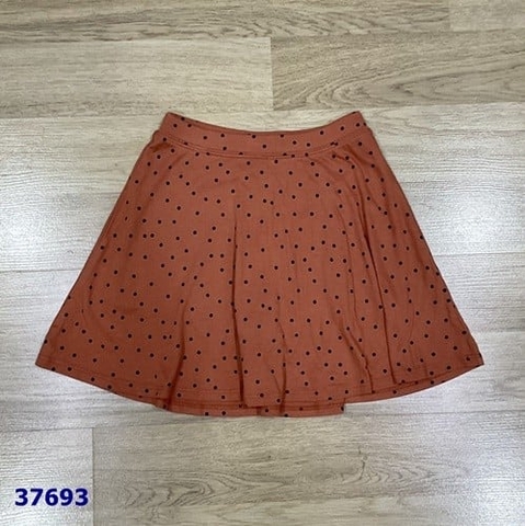 Chân váy JB nâu châm bi - size 7y