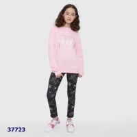 Legging Corona đen pony ngôi sao - size16y