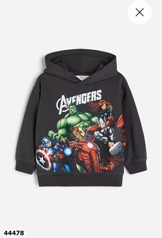 Hoodie HM xám đậm Aver
