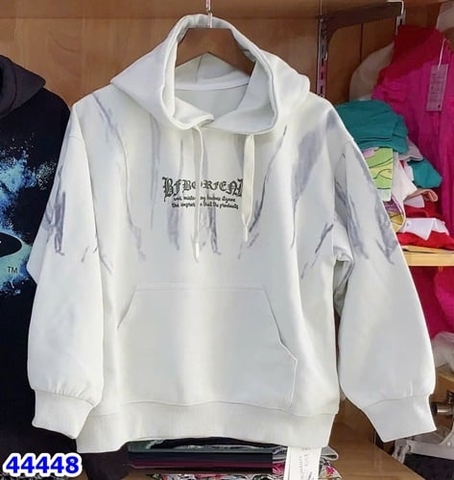 Áo hoodie xám loang xanh - size 110