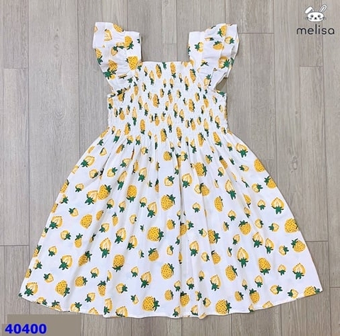 Đầm Melisa dâu tây vàng - size 12-18m