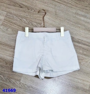 Quần short jean Polo trắng - size 16y